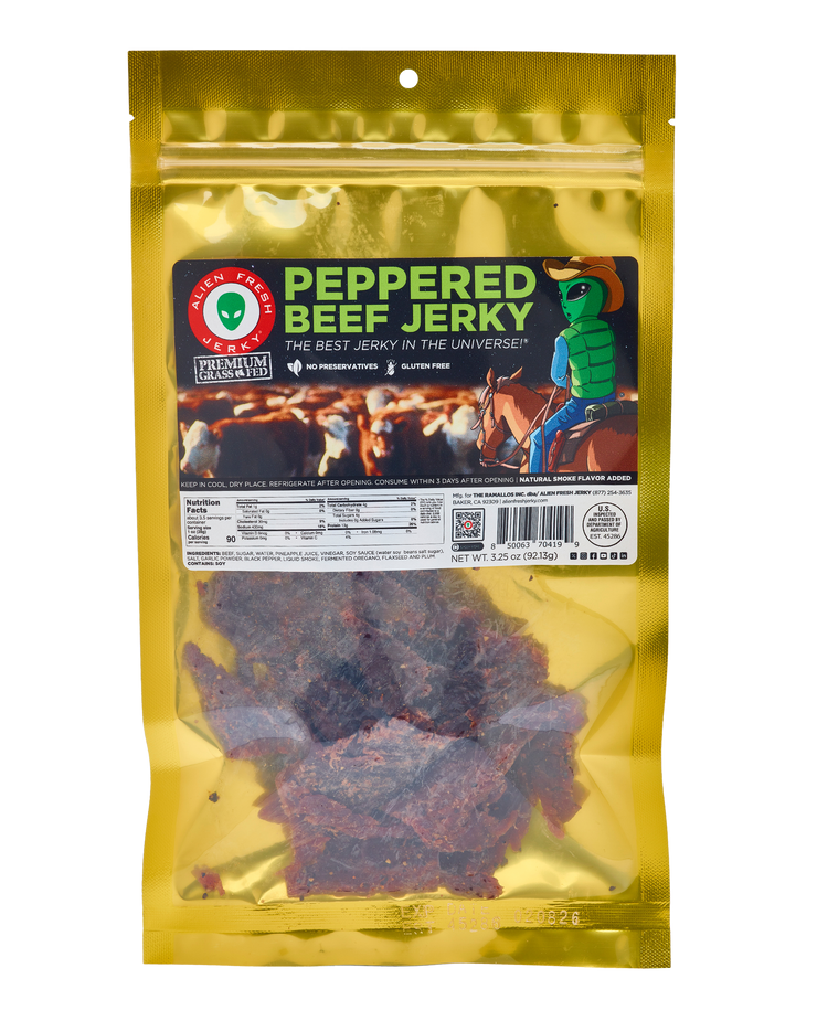 Grass-Fed Peppered Beef Jerky