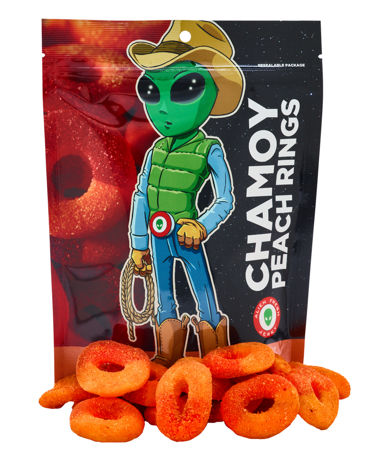Alien Fresh Jerky Chamoy Peach Rings