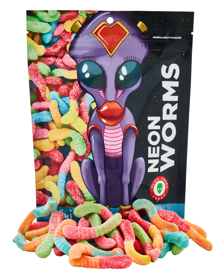 Alien Fresh Jerky Neon Worms