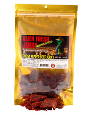 TX Style Ghost Pepper Beef Jerky - 3.25oz - Alien Fresh Jerky