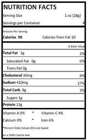 Honey Chipotle Beef Jerky (4 oz) - Nutrition Facts